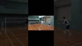 Patient Rally, Tall Partner, BIG Finish! 🏸💥 #badminton