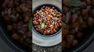 Black chana chat recipe by LiaAsmrfood #food #fypシ