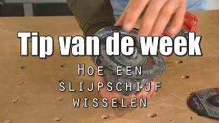 Slijpschijf wisselen