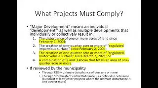 The Watershed Institute's Green Stormwater Infrastructure Regulatory Webinar