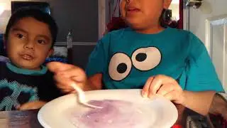Diy eye shadow slime with kevin and me part 1
