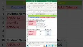 Case Sensitive Lookup in Excel | Case Sensitive |Shorts