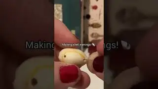 Making shell earrings
