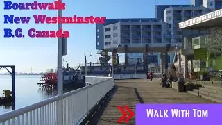 Boardwalk New Westminster quay public market New Westminster B.C. Canada