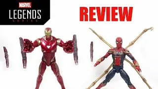 MARVEL LEGENDS IRON SPIDER IRON MAN MARK 50 INFINITY WAR 2 PACK REVIEW!
