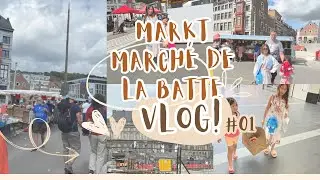 We Bezoeken Markt Marché De La Batte In Liege Of Luik Belgie.