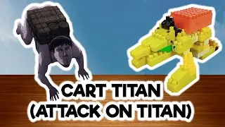 Cara Membuat Cart TItan Pieck Vinger Attack On Titan Dari Balok Susun