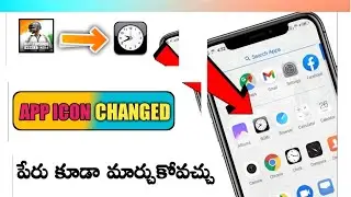 How to change any app icon and name in telugu||technology