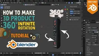 How to Make 3D Product 360&deg; Infinite Rotation in Blender