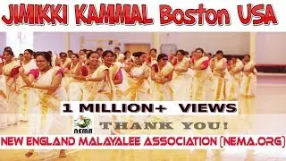 Jimikki Kammal - Flash Mob -  Nema Onam 2017 - Boston MA USA HD - 4K