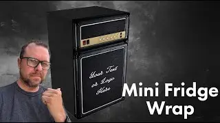 DIY Custom Amp Mini Fridge Wrap