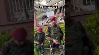 Police commando vs Army commando 🤩 look #shorts #military #police #ips