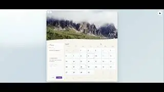 Interactive Calender Demo (React Project)