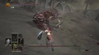 Dark Souls 3 - Desert Pyromancer Build VS Slave Knight Gael (Co-op Demonstration)