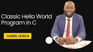 Classic Hello World Program in C