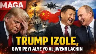 AMERIKEN PRAL VIV MAL!  ÒGÈY TRUMP POUSE GWO PEYI ALY YO NAN BRA LACHIN AK LARISI, EWÒP FÈMEN PÒT