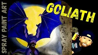 Gargoyles Goliath | Spray Paint Art Tutorial (Disney)