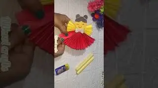paper puppet doll making idea#poppet#shorts#ytshorts#viralshort#trending#viral#niksvicrafts