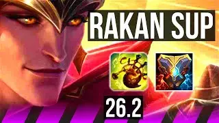 RAKAN & Tristana vs SORAKA & Samira (SUP) | Good KDA: 4/1/18 | EUW Master | 26.2