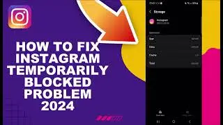 How To Fix Instagram Temporarily Blocked Problem 2024