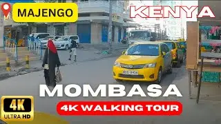 Exploring the Streets of Majengo in Mombasa, Kenya - 4K Walking Tour AFRICA
