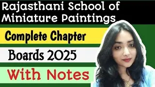 Rajasthani School Of Miniature Painting CBSE|Class 12 Fineart|Full Chapter Explanation|ChemiStudious