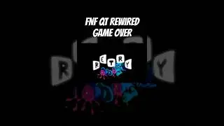 FNF QT REWIRED GAME OVER #fnf #qt #gameoverscreen #animation