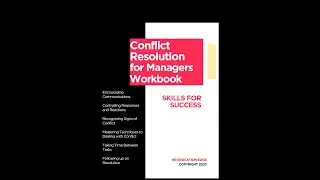 Conflict Resolution for Managers | Leadership & Manager Workbook