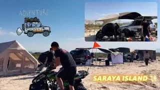 Saraya Island moments | Camping | Relaxing | Outdoor fun ✨🌊☀️🏝️⛺️