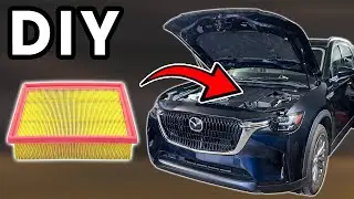 DIY 2024-2025 Mazda CX-90 Engine Air Filter Replacement | How To Replace CX-90 Engine Air Filter