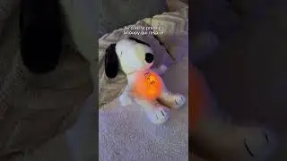 Mon snoopy qui respire aide les personnes souffrant de probl&egrave;mes de someil etc 💔🥺#snoopy #peluche
