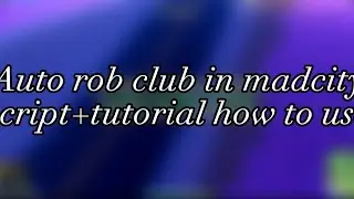 Madcity auto rob club script