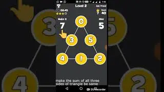 Magic Triangle : A Math Games for Genius