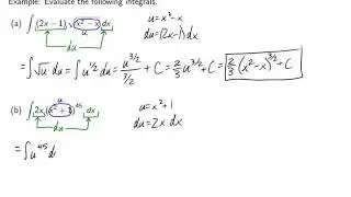 Calculus I - Integration by u-Substitution