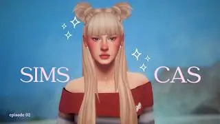 Giving my old sim a cc makeover EP1.  CHILL SIMS 4 CAS VIDEO no talking just music