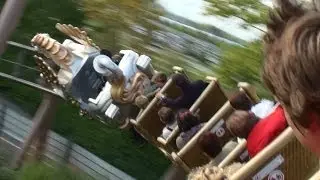 Pegasus Achterbahn Onride im Europa-Park Rust (full HD)