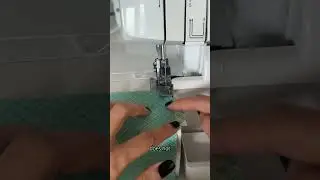Easy way to serge without disengaging the blade