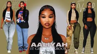 IT GIRL SIMS 4 STREETWEAR LOOKBOOK TRENDY CAS + CC FOLDER + SIM DL