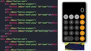 ASMR Programming - HTML CSS IOS Calculator Design - No Talking