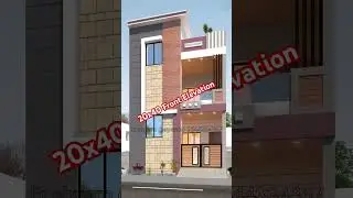 || 20x40 Front Elevation design || #ghar #home #new #houseplan #3d #housedesign #3ddesign
