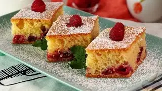 Шарлотка по-чешски. БУБЛАНИНА С МАЛИНОЙ