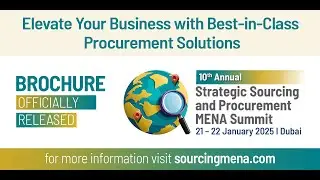 10th Annual Strategic Sourcing and Procurement MENA Summit