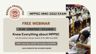 MPPSC HMO 2022 Exam - Free webinar on Plan, strategy & syllabus