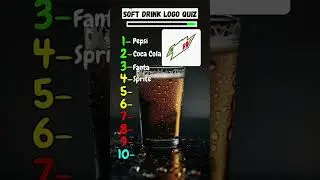 Can You Name These 10 Soft Drink Logos? | Logo Quiz Challenge #quiztime #brainteaser #fruitquiz