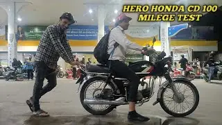HERO HONDA CD 100 MILEAGE TEST