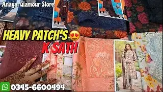 Wholesale Price | Dhanak Marina Fabric | 3 Piece Printed With Heavy Patch 😍 @anayaglamourstore