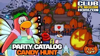 HALLOWEEN 2025 CANDY HUNT GUIDE + PARTY CATALOG 🍬🎃| Club Penguin Horizon