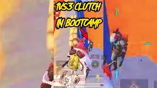 1VS3 CLUTCH IN #BOOTCAMP BATTLEGROUND MOBILE #SHORTS #BGMI