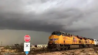 NEW: Intense supercell drops large hail near Goldsmith, Texas on March 27, 2018