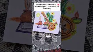 Happy Vasant / Basant Panchami ✍️🏻 ❤️ #shorts #shortsfeed #drawing #trending #festival